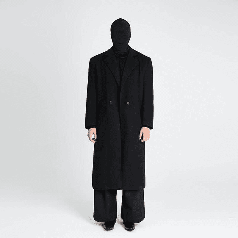 Black Long Coat — view 2