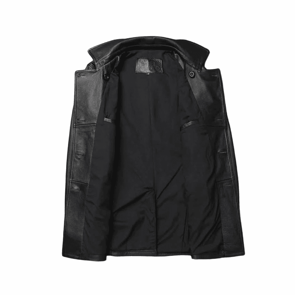 Long Leather Jacket — view 2